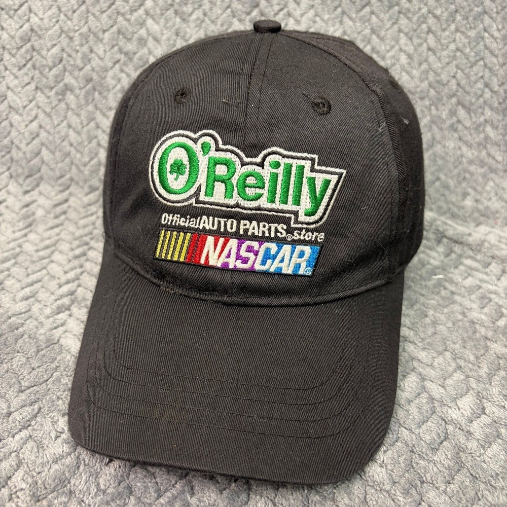 NASCAR O'Reilly Auto Parts Official Store Hat Black Adjustable Baseball Cap
